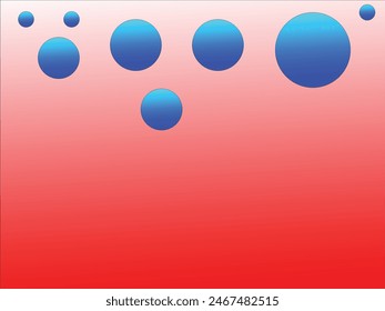 Red, blue and white  color combination gradient background design.