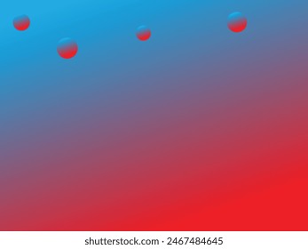 Red, blue and white  color combination gradient background design.