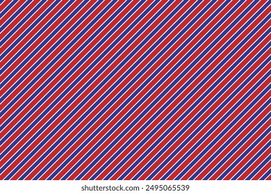 Fondo de patrón de rayas diagonales rojas, azules y blancas
