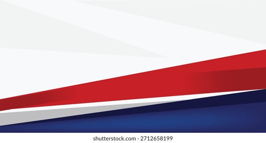 Fundo geométrico azul vermelho branco