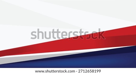 Red blue white geometric background