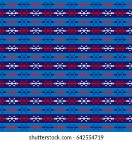 red blue white nautical stripe