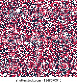 Red Blue And White Seamless Digital Camo Texture Vector