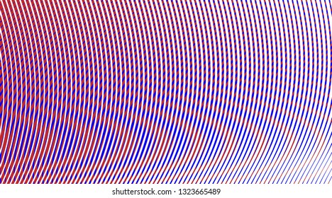 Red blue white vector template with curved lines. Shining crooked illustration of lines in brand-new style. For design accessories for phones and tablet, page, image for blog.