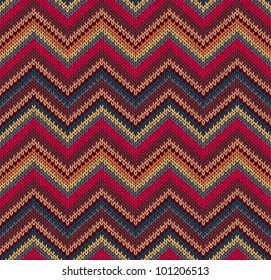 Red Blue Yellow Knit Texture , Beautiful Knitted Fabric Pattern