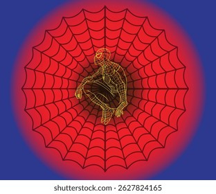 Diseño rojo azul amarillo