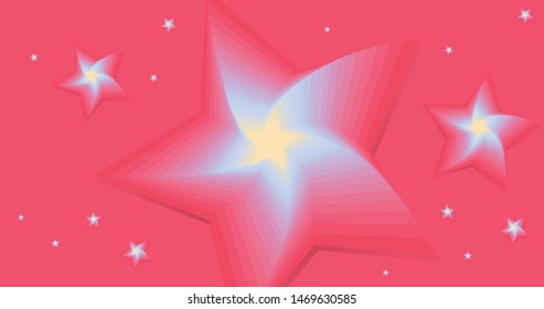 red blue yellow stars background, constellation