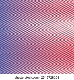 Fondo abstracto sin fisuras de la línea de rayas del zig zag azul rojo