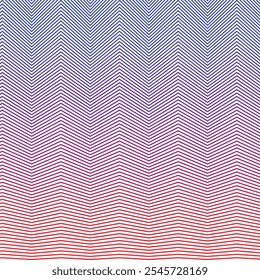 Red blue zig zag stripes line pattern seamless abstract background