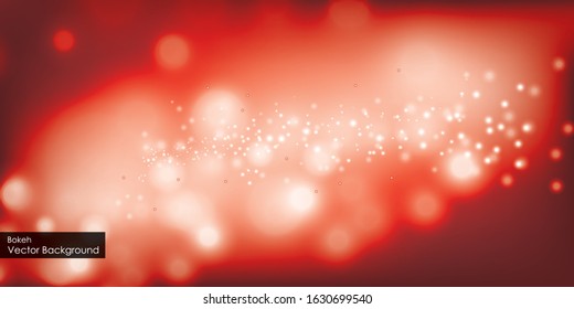 Red blur bokeh spring fresh romantic background