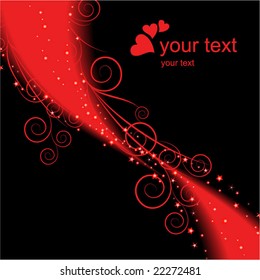 red blur curves