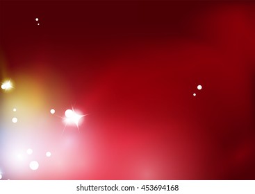 Fondo abstracto resplandeciente rojo borroso. Explosión mágica