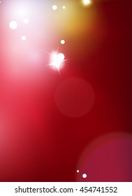 Red blurred shiny abstract background. Magic explosion