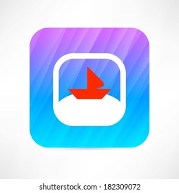 red boat icon