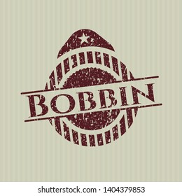 Red Bobbin distressed rubber grunge texture stamp