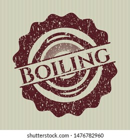 Red Boiling rubber grunge texture seal