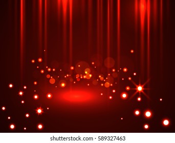red bokeh abstract background