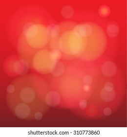 Red Bokeh abstract background for Christmas festival
