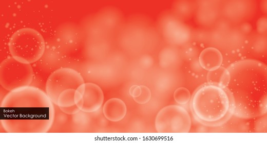 Red bokeh abstract background design