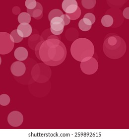 red bokeh abstract light background. Vector illustration