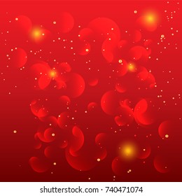 Red Bokeh Background