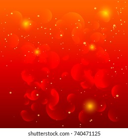 Red Bokeh Background