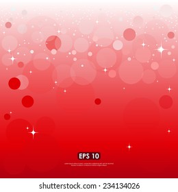 Red bokeh background - Christmas & New Year theme