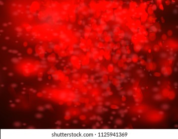 Red Bokeh Background Light Effect For Your Design, vetor
