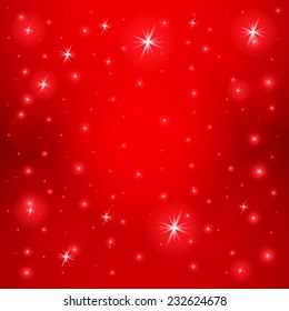 Red bokeh background. Vector EPS10.