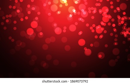 Flou rouge sur fond noir et luxe, illustration vectorielle.