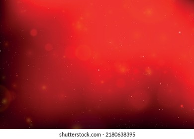 Red bokeh blurred lights background, Particle background