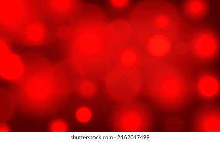 red bokeh blurry blink light abstract background vector