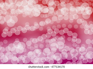 Red bokeh circles abstract background for Celebration background.