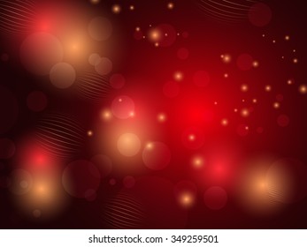 Red bokeh lights - abstract festive design