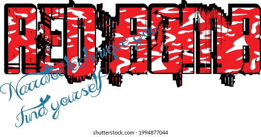 Red Bomb Line t-shirt vector design