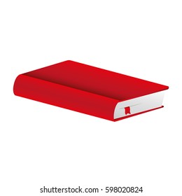 red book closed icon, vector illustraction design