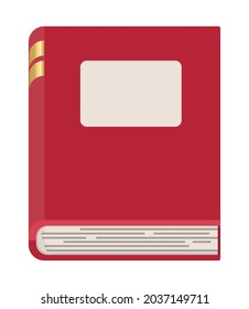 diseño de libros rojos sobre blanco