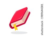 Red Book Icon Vector Illustration