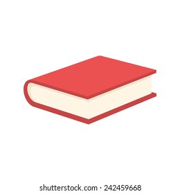 Red Book, modern flat icon