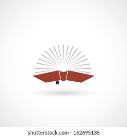 Red book symbol - vector illustration