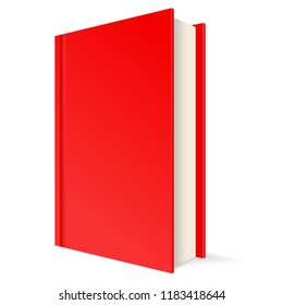 Red book. Vector 3d illustration isolated on white background