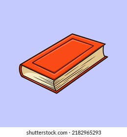 Red Book Vector Cartoon Illustration