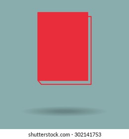 Red book - vector icon