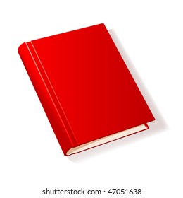 Red book. Vector illustration.