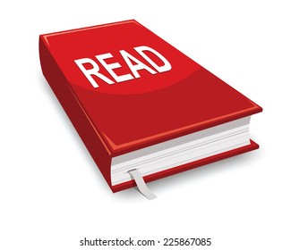 red book with word read on covers