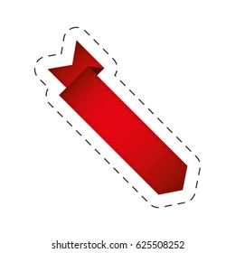 red bookmarks ribbon element image