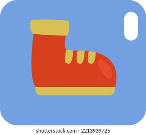 Arranque rojo, ilustración, vector sobre fondo blanco.