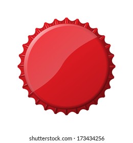 Red bottle cap