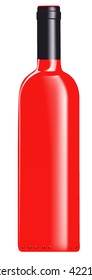 red bottle of wine