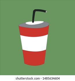 Red bottled cinema drink icon